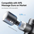 arboleaf Massage Gun Head with Heat and Cool, Hot and Cold Massage Gun Head for Muscle Pain Relief Deep Tissue Muscle Massage Gun Accessories Rechargeable Heated Massager Gun Head