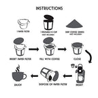 Pro Mael 360 Count Disposable K Cup Filters, Coffee Filter Paper for Keurig Brewers Single Serve 1.0 and 2.0, Use with Reusable K Cup Pods (White)