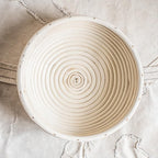 Dimpola Banneton Bread Proofing Basket Banneton Basket Set Sourdough Proofing Basket Round Proofing Bowls Handmade Rattan Baskets and Liners (2 Round 9 inch Baking Set)