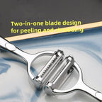 Multifunction Vegetable Y-Peeler, 1Pack Classic Stainless Steel Carrot Peeler Kitchen Tool (2-in-1)