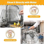 Air Fryer Rack for Ninja Foodi 10 in 1 SP101 Digital Air Fryer Countertop Oven, 13.4''*13.4'' Stainless Steel Air Fryer Accessories Roasting Steamer Grill Racks Baking Tray，Dishwasher safe