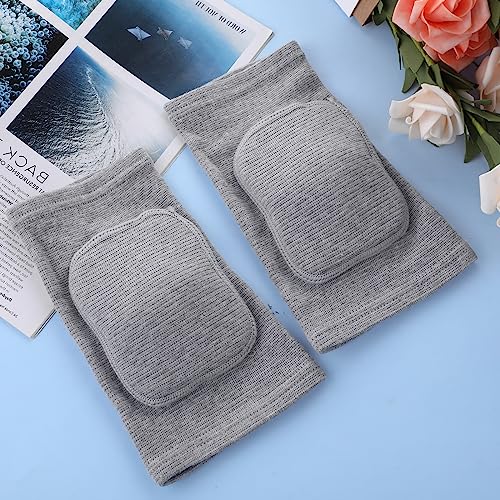 COMNICO Arm Brace Pads Elbow Protector Strap Pair Gray, Breathable Anti-Collision Sponge Tendonitis Fitness Volleyball Basketball Tennis Golfers Knee Support Band for Kids Men Women Elderly