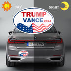 2 Pack Trump Vance 2024 Magnet, Reflective Magnetic Car Bumper, Donald Trump JD Vance President 2024 Car Magnet, 9.37" x 5.82"