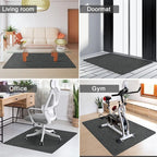 Placoot Desk Chair Mat for Hardwood Floor & Tile 55"x63" Office Chair Mat for Rolling Chairs Large Anti-Slip-Recyclable Material Computer Chair Mat Rug
