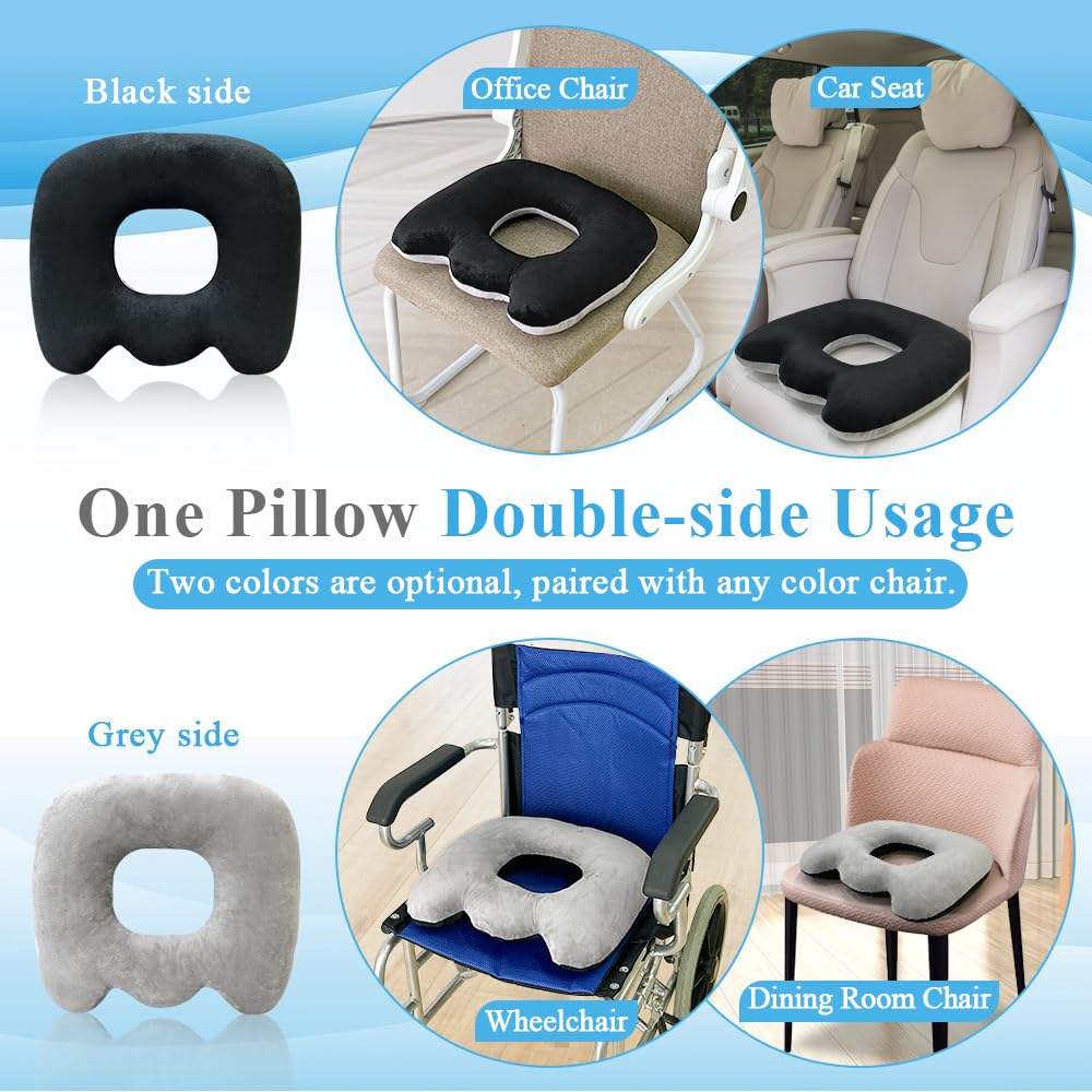 Bed Sore Cushion for Butt Lifting Donut Pillow for Tailbone Pain Relief Sitting Hemorrhoid Pillows After Surgery Donut Postpartum Doughnut Seat Cushion Pressure Ulcer Pillow Butt Lifting Cushions