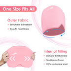 Comfitech Headache Relief Hat Migraine Cap, Wearable Migraine Mask Ice Head Wrap for Tension Headache, Puffy Eyes, Sinus Headache & Stress Relief Gel Cold Compress Pink