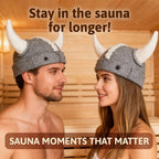 Sauna Hat Viking Banya Hat for Men - Hats Sauna Cap Finnish Ukraine Mens Sauna Hat for Women and Men Gray