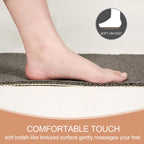 Joyhalo Shower Mats for Showers Anti Slip for Elderly, 47'' x 16'' Non Slip Bath Mat for Inside Shower, Bath Tub Mats for Bathroom Non Slip for Shower, PVC Loofah Bathroom Mats, Grey