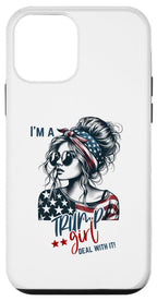 iPhone 12 mini I'm A Trump Girl Deal With It Patriotic Trump Girl us flag Case