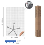 HOMEK Office Chair Mat for Low Pile Carpeted Floors - 30” x 48” Clear Carpet Chair Mats for Home & Office, Studded Floor Mat for Office Chair on Carpet