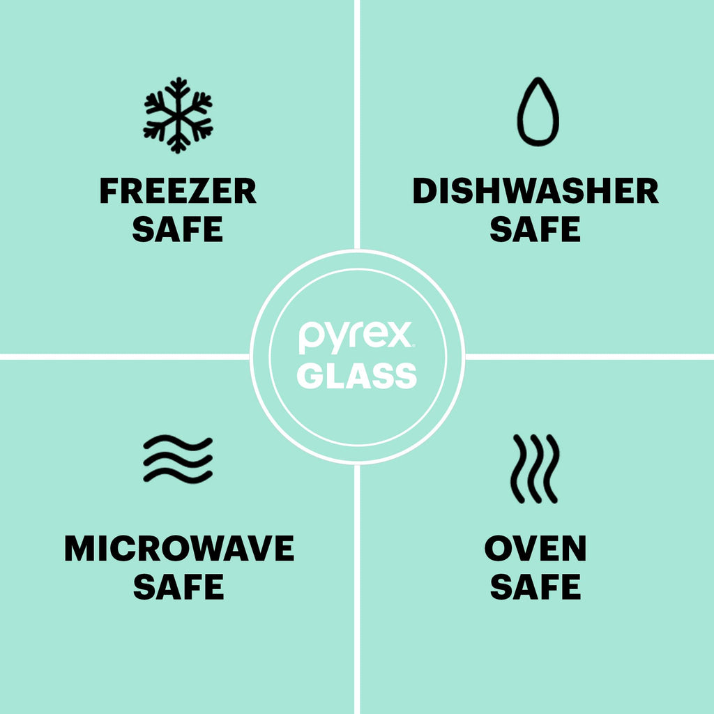 Pyrex Basics 2-Qt Glass Baking Dish with Lid, Tempered Glass Baking Dish with Large Handles, Non-Toxic, BPA-Free Lid, Dishwashwer, Microwave, Freezer and Pre-Heated Oven Safe