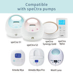 Momstouch 16mm Flange and Duckbill Valve Compatible with Spectra S1 S2 9 Plus Breastpump Replacement to Spectra Pump Parts, Not Original, Replace Accessories.