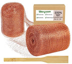 Copper Mesh Roll for Mice Rat Rodent Repellent, Sturdy 5’’ * 32Ft Copper Wool Mouse Trap for Bat Snail Bird Control with Packing Tool