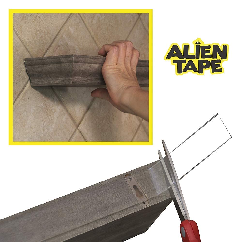 ALIEN TAPE Double Sided Tape Heavy Duty, Nano Tape, Double Sided Mounting Tape, Heavy Duty Double Sided Tape for Walls, Wall Tape, Clear Adhesive Tape for Poster Photo Wall Décor As Seen on TV 10 Feet