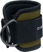 Gymreapers Ankle Straps (Pair) For Cable Machine Kickbacks, Glute Workouts, Lower Body Exercises - Adjustable Leg Straps with Neoprene Padding (Ranger Green, Pair)