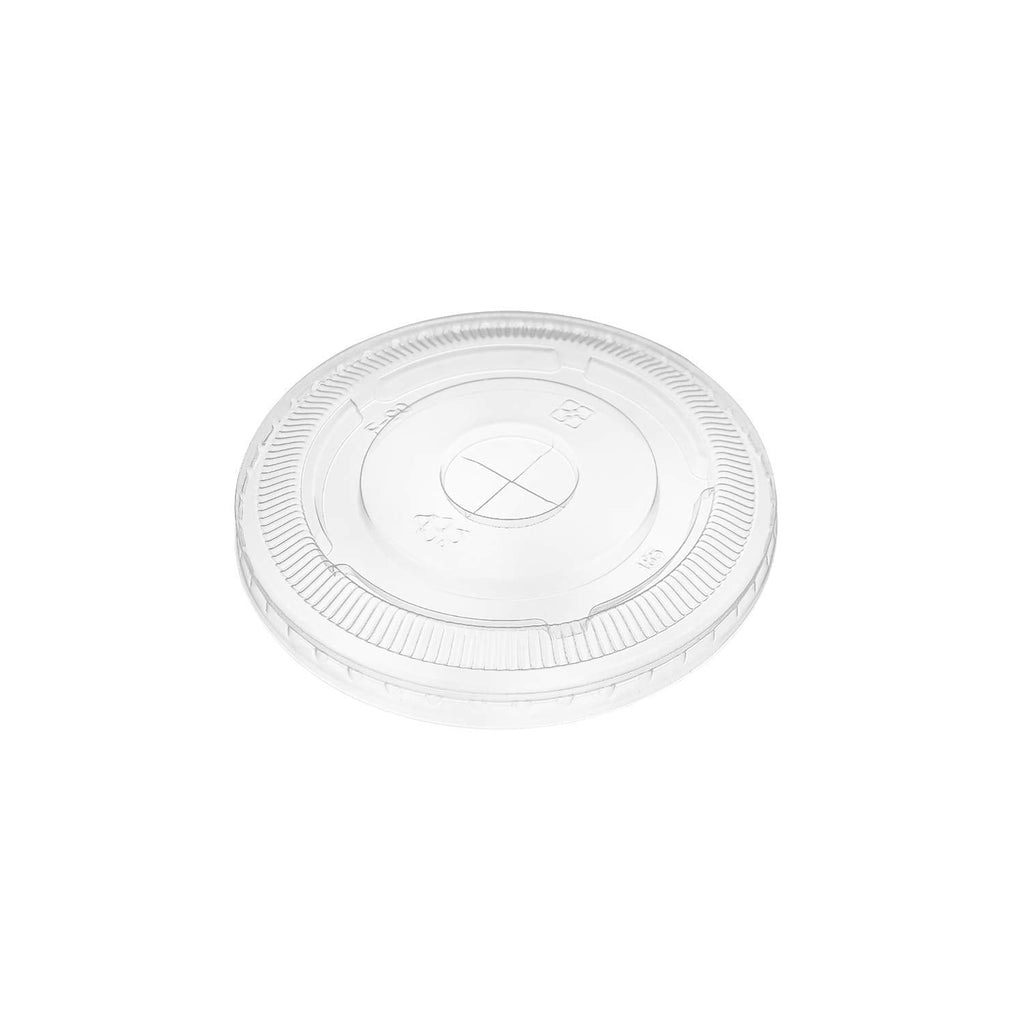 Karat C-KCL90 90mm Diameter Within Rim PET Flat Lid, Fits 12 oz - 22 oz Paper Cold Cups (Pack of 1000)