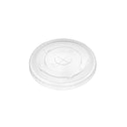 Karat C-KCL90 90mm Diameter Within Rim PET Flat Lid, Fits 12 oz - 22 oz Paper Cold Cups (Pack of 1000)
