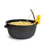 OTOTO Al Dente Pasta Man, Spaghetti Tester and Steam Releaser - 100% BPA free and Food Safe Fun Housewarming Gifts - Dishwasher Safe Kitchen Tools and Gadgets