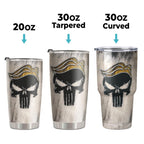 Joymarke Make America Great Again Trump Tumbler 2024, Skull American Flag 20 Oz Tumbler, Patriotic Birthday Gifts for Women Men, USA Flag Tumbler Insulated Cup With Lid, Republican Tumbler Cups