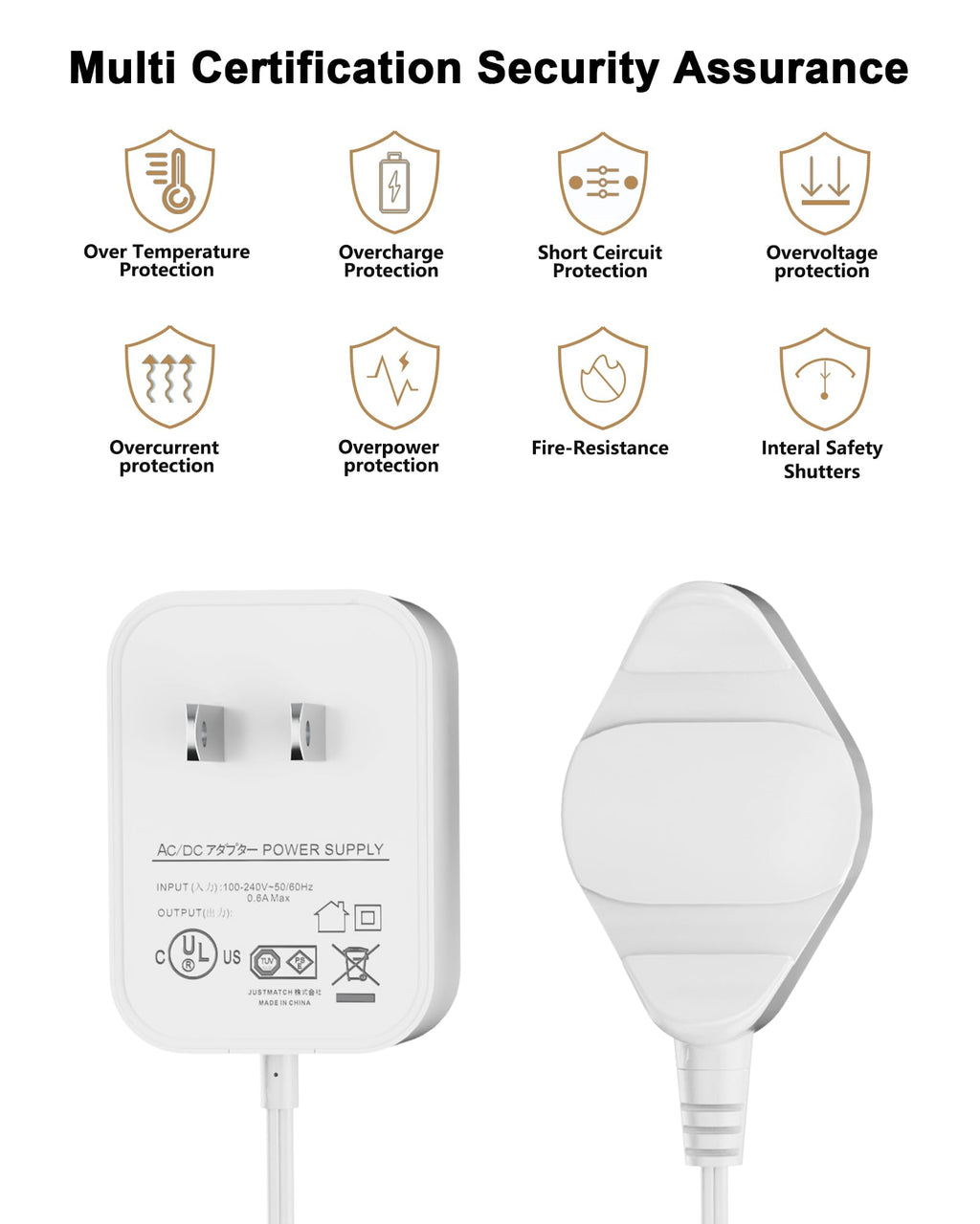 Magnetic Charger Replacement for Waterpik Water Flosser, Charging Cord Compatible with Waterpik WP-560 WP-562 WP-563 WP-567 WP-569 Power Cord