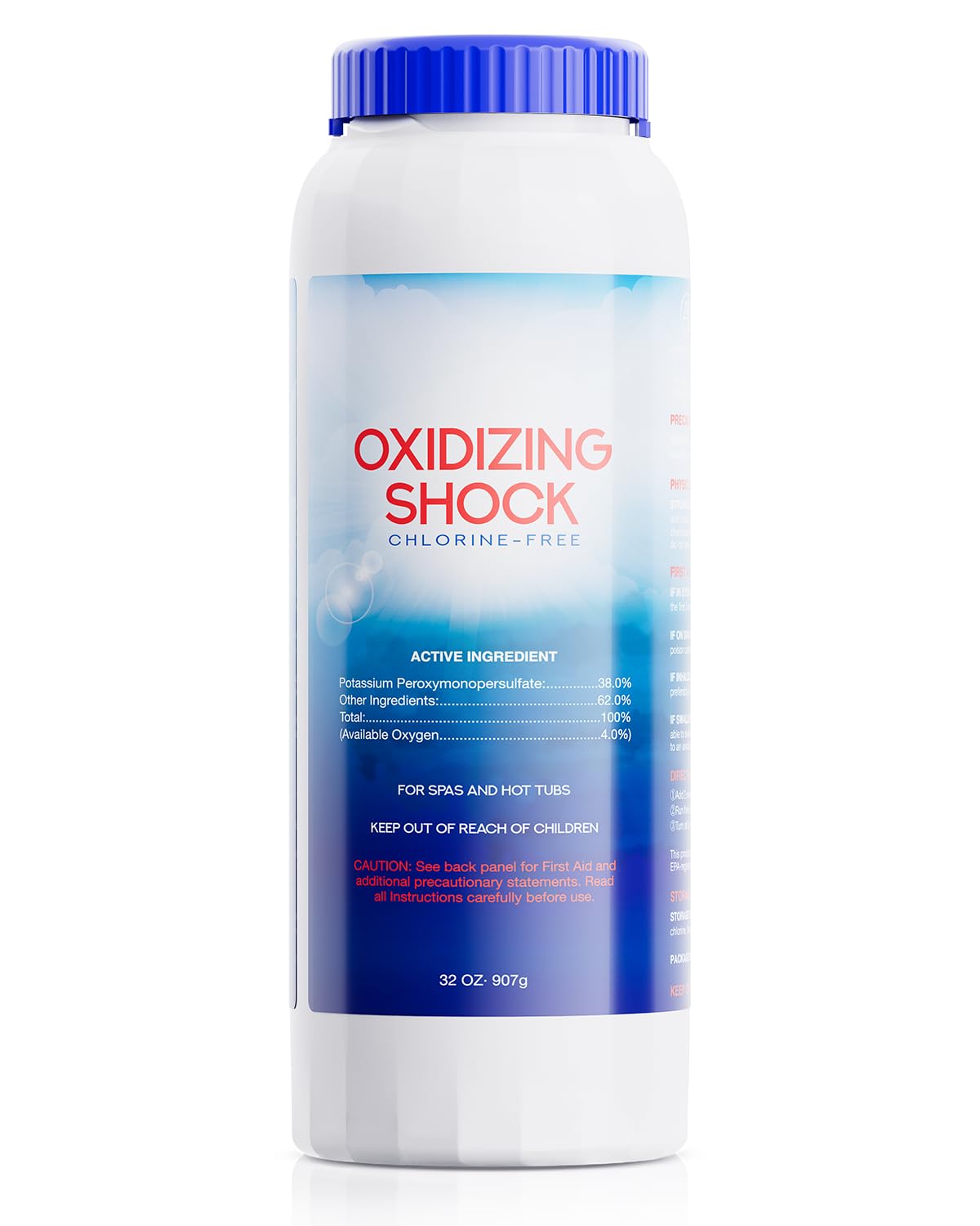 POOLHOUR 32 Oz Chlorine-Free Oxidizing Shock for Hot Tub, Oxidizer for Spas and Swimming Pools, Hot Tub Shock, 1 Pack