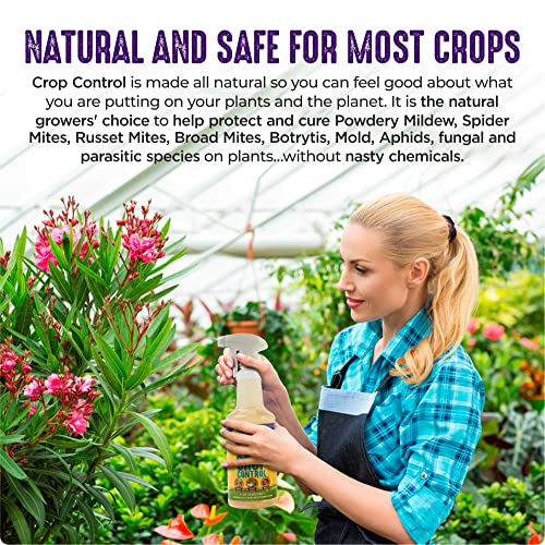 Trifecta Crop Control Ready to Use Maximum Strength Natural Pesticide, Fungicide, Miticide, Insecticide, Help Defeat Spider Mites, Powdery Mildew, Botrytis and Mold on Plants 16 OZ Size