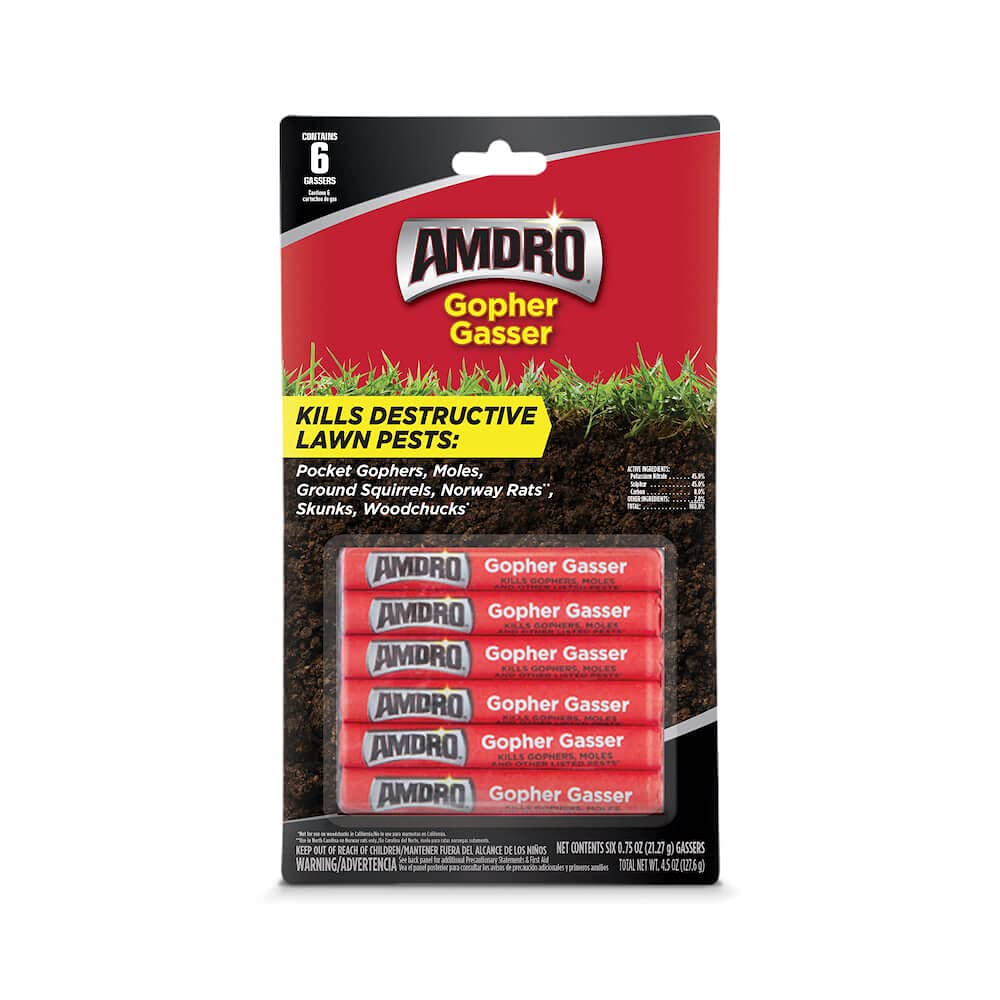 Home and Country USA Amdro Gopher Gasser - This Bundle Pack Contains 3-Packs of Gopher Gassers (6 Gassers Per Pack) and Helpful Professional Contractor Tips.
