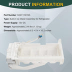 DA97-19010A Ice Maker Assembly Compatible with Samsung Refrigerator RS27T5200SG/AA RS22T5561SR Replacement AP6804571 PS12707599 EAP12707599 4961644
