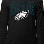Junk Food Clothing x NFL - Philadelphia Eagles - Bold Logo - Unisex Adult Long Sleeve T-Shirt for Men and Women - Size Medium