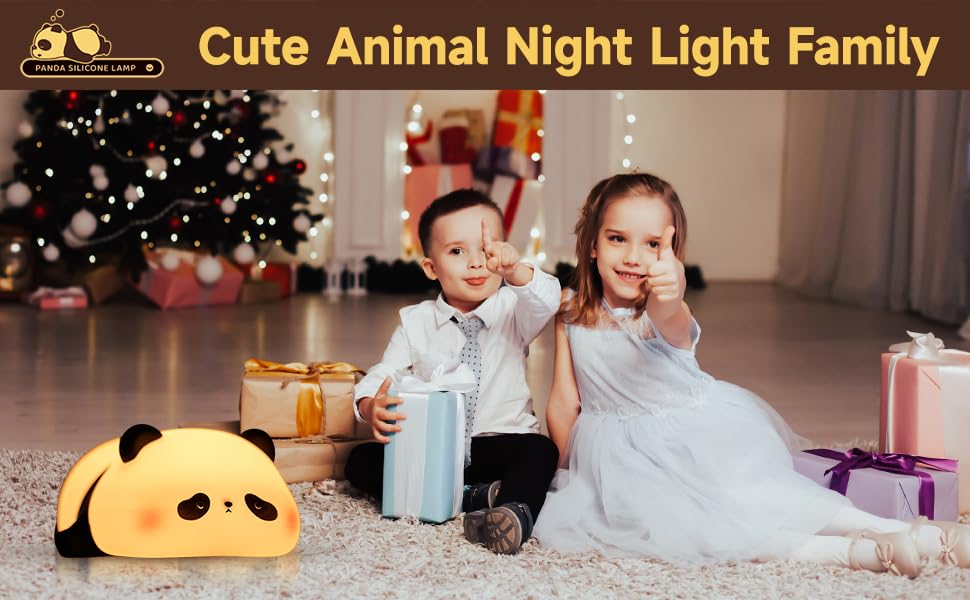 Cute Duck Lamp,Fun Lying Flat Duck/Chicken/Pig/Rabbit/Panda Night Light,LED Squishy Animal Novelty Lamp,Toddler Baby Night Light Christmas gifts for Kids,Nursery Touch Kawaii Lamp Room/House Décor