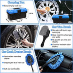 27Pcs Car Detailing Kit, Car Detailing Brush Set, Auto Detailing Drill Brush Set, Car Detailing Brushes, Car Wash Kit, Car Accessories, Car Cleaning Tools Kit for Interior, Exterior, Wheels