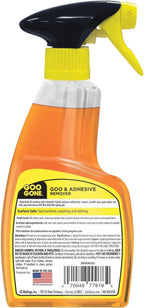 Goo Gone Spray Adhesive Remover Gel, 12 oz, Removes Glue, Stickers, Tape Residue, Grease, Gum & Wax, Adhesive Spray with Citrus Cleaning Power for Hard Surfaces, Carpets & Fabrics