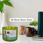 Eucalyptus Spearmint Aromatherapy Candle 3-Wick | Soy Scented Candle for Home | 15.8 oz Large Candle for Men and Women | Long Lasting Eucalyptus Candle | Decorative Candle Gift