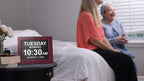 American Lifetime 【New 2024 Dementia Clock Large Digital Clock for Seniors, Digital Clock Large Display, Custom Alarms, Clock with Day & Date for Elderly, Large Number Digital Clock Mahogany, 15 Inch