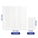JOLLY CHEF 600 Pack Disposable Paper Napkins, Soft Bathroom Napkins for Guests, 2-Ply White Paper Hand Towels for Halloween, Wedding, Thanksgiving