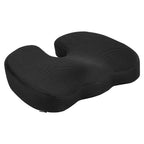 Amazon Basics Comfortable Seat Cushion for Office Chairs, Enhanced Memory Foam, Black