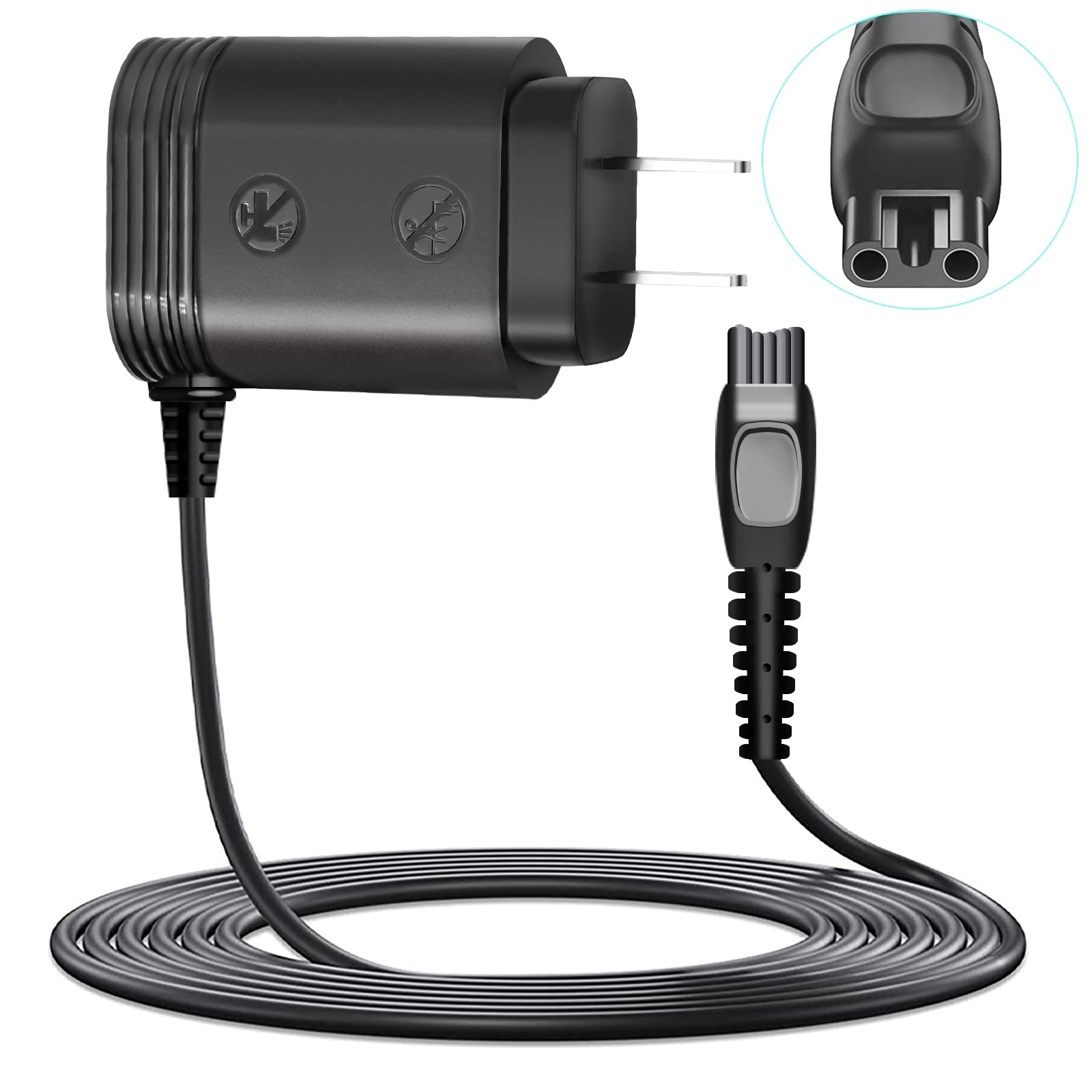 Norelco Charger Cord For Philips Norelco Series Hq8505 7000 5000 3000 9000 2000 2300 Mg7750 Mg7790 8500 X, Electric Shaver Razor,Aquatec,Arcitec,Mult