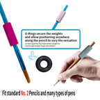 Galagee Pen or Pencil Weights Kit - Handwriting Aid for Children, Elderly or Special Needs - Assists The Individuals with Dyspraxia, Autism, ADHD, Tremors, Sensory Integration Issues (3 Pack)