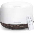 InnoGear 500ml Essential Oil Diffuser with Remote Control, Premium Ultrasonic Aromatherapy Diffusers Scent Humidifier Vaporizer Auto-Off Timer for Large Room Home, Brown