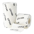 LYFT-RX Weightlifting Hook Grip Tape w/Premium Adhesive for Olympic Weight Lift, Cross Training & Lifting, Stretch Fit Athletic Finger Wrap, Protects Thumb Fingers, Size 2in WHITE 3-ROLLS