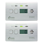Kidde 2-Pack Plug-in and 10-Year Battery Carbon Monoxide Detectors with Digital Display