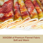 QiyI Pizza Blanket 2.0 Double Sided for Adult and Kids, Giant Food Throw Blanket Funny Thanksgiving Gifts, Christmas Novelty Gift Round Taco Blanket, Warm Soft Tortilla Blanket 72" in Diameter, Red