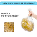 1.2 Gallon Small Trash Bags, 4.5 Liter Trash Can Liners Garbage Bags Wastebaskets Liners for Bathroom, 150 Counts Clear Bags
