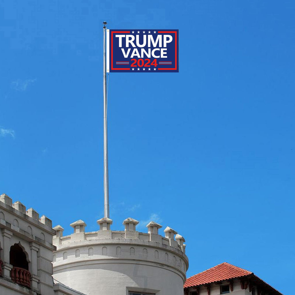 WENWELL Trump Vance 2024 Flag Double-Sided 3x5 Ft - Make America Great Again Trump Vance '24 Presidential Campaign Banners for car Boat Outdoor,Premium 3-Ply Durable Material,Blue