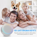 Ultrasonic Pest Repeller, Indoor Ultrasonic Repellent for Roach, Rodent, Mouse, Bugs, Mosquito, Mice, Spider, Electronic Plug in Pest Control, 2 Packs for Home,Kitchen, Office, Warehouse, Hotel