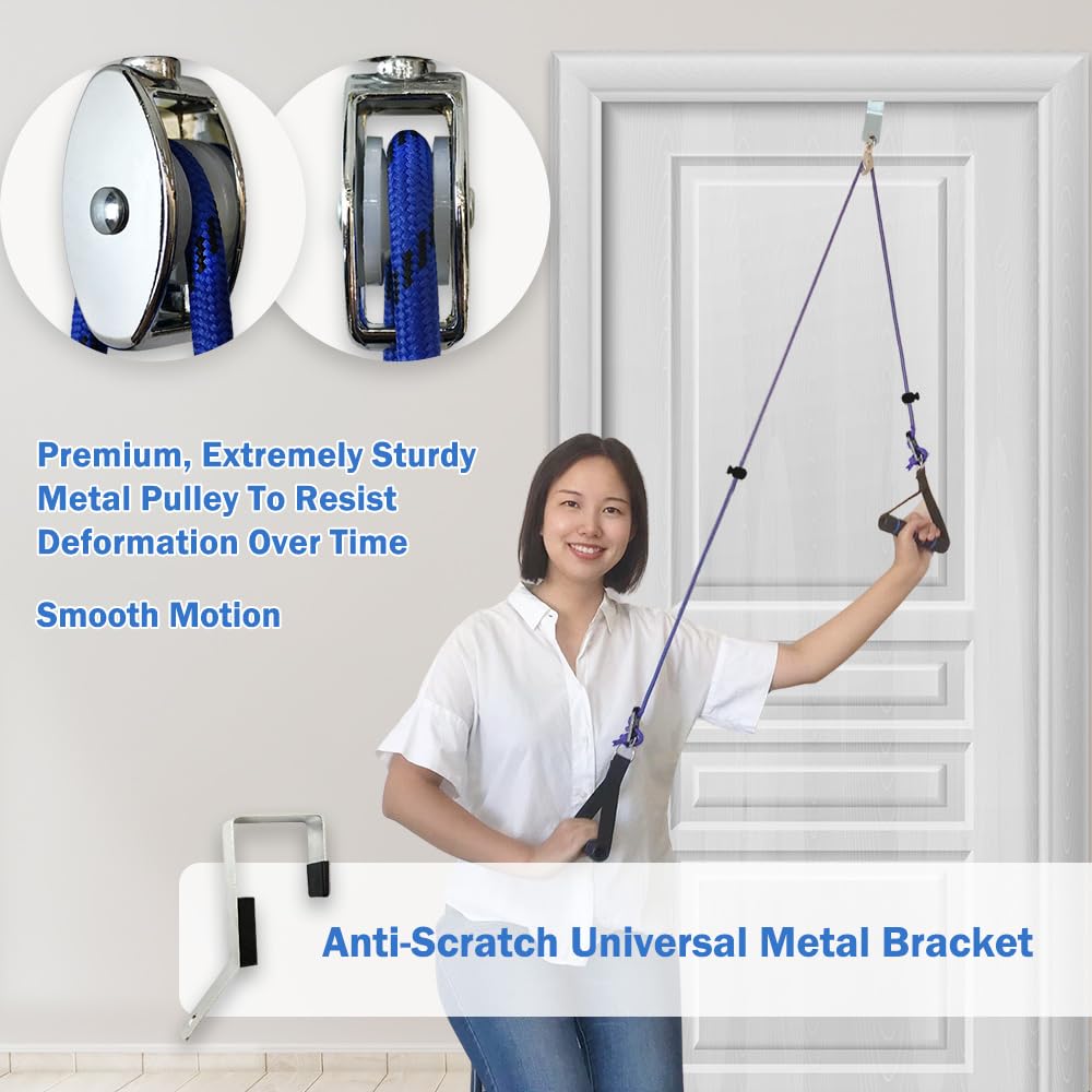 Shoulder Pulley for Physical Therapy, Pulleys for Shoulder Rehab Over Door, Shoulder Pulley Over The Door Physical Therapy, Door Pulleys for Physical Therapy, Arm Pulley, Over The Door Pulleys