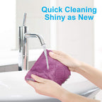 OstWony 12PCS Kitchen Towels Dish Cloths, Reusable Cleaning Rags 10x6in