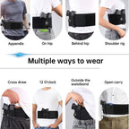 Belly Band Holster for Men Women - Gun Holster for Comfortable Carry Fits Glock, Smith Wesson, Taurus, Ruger, and More-Breathable Neoprene Waistband Holster for Most Pistols and Revolvers