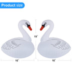 Goallim Swan Floating Solar Lights - Waterproof Inflatable Colorful Changing LED Pool Light for Beach, Garden, Backyard and more