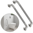 24 Inch Anti Slip Shower Grab Bar, Munzong 2 Pack Stainless Steel Bathroom Grab Bar, Brushed Nickel Knurled Bathroom Balance Bar,Safety Hand Rail Support Handicap Elderly Senior Assist Bath Handle